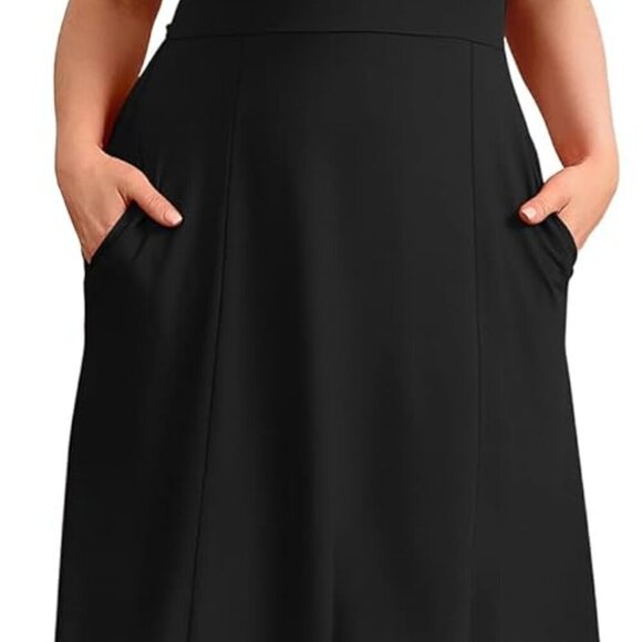 Summer Dresses for Women 2025 Midi Maxi Dress Elegant Classy Ruffle Sleeve Tie B - Picture 4 of 4